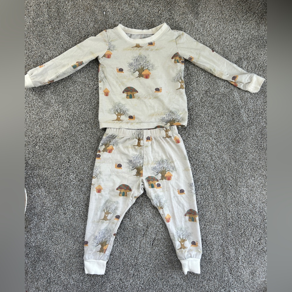 Anise & Ava Mushroom Magic Toddler Two-Piece Pajamas 2T